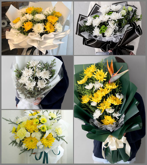 陕西渭南市临渭区崇宁镇白事花束代送
